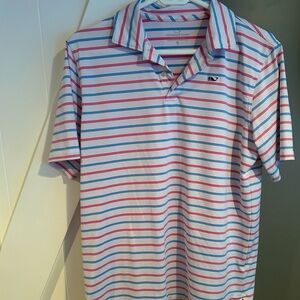 Vine vines dry fit, striped youth, extra large boys polo